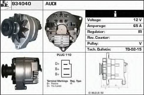 EDR 934040 - Генератор avtokuzovplus.com.ua