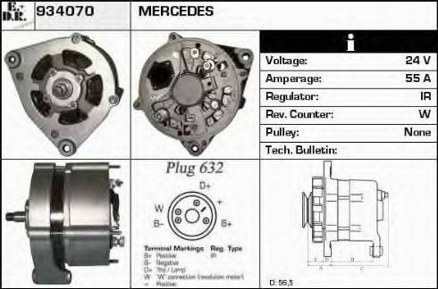 EDR 934070 - Генератор autocars.com.ua