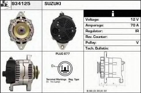 EDR 934125 - Генератор autocars.com.ua