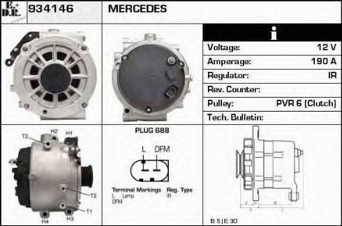 EDR 934146 - Генератор avtokuzovplus.com.ua