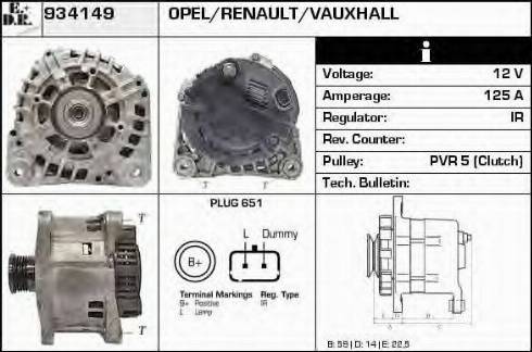 EDR 934149 - Генератор autocars.com.ua