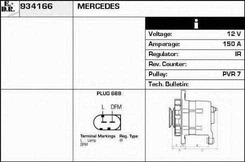 EDR 934166 - Генератор autocars.com.ua