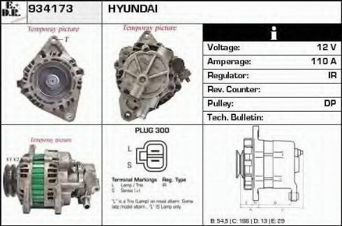 EDR 934173 - Генератор avtokuzovplus.com.ua