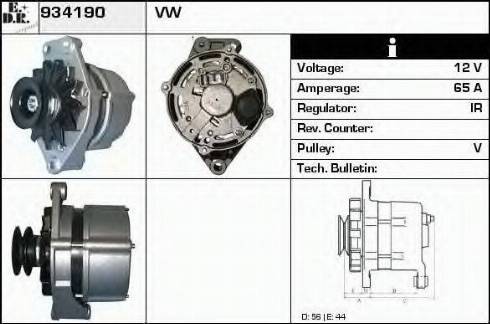 EDR 934190 - Генератор avtokuzovplus.com.ua