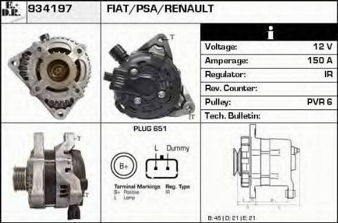 EDR 934197 - Генератор autocars.com.ua