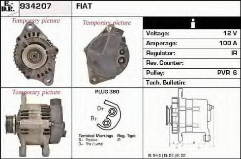 EDR 934207 - Генератор avtokuzovplus.com.ua