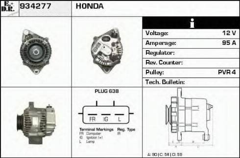 EDR 934277 - Генератор autocars.com.ua