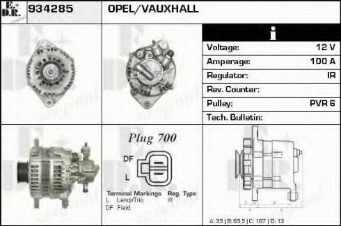 EDR 934285 - Генератор autocars.com.ua