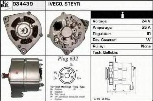 EDR 934430 - Генератор avtokuzovplus.com.ua