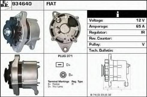 EDR 934640 - Генератор avtokuzovplus.com.ua