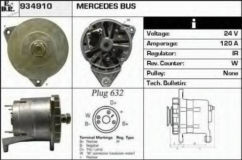 EDR 934910 - Генератор autocars.com.ua