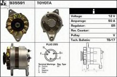 EDR 935591 - Генератор autocars.com.ua