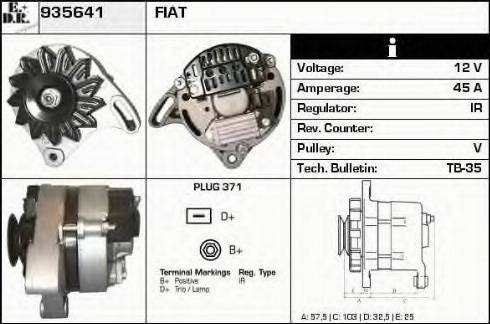 EDR 935641 - Генератор autocars.com.ua