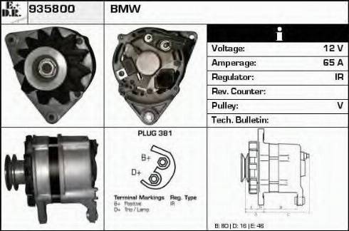 EDR 935800 - Генератор autocars.com.ua