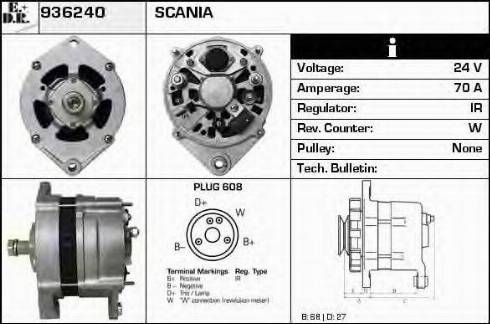 EDR 936240 - Генератор autocars.com.ua