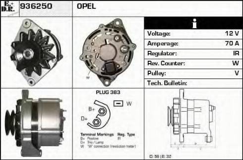 EDR 936250 - Генератор autocars.com.ua