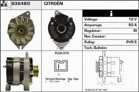 EDR 936480 - Генератор avtokuzovplus.com.ua