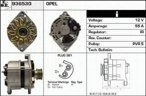 EDR 936530 - Генератор autocars.com.ua