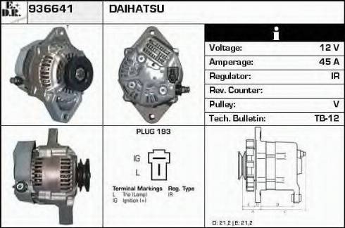 EDR 936641 - Генератор autocars.com.ua