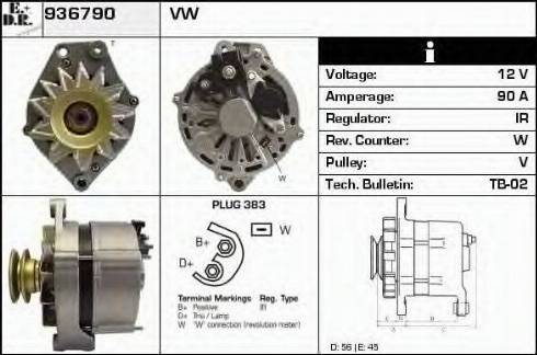 EDR 936790 - Генератор autocars.com.ua