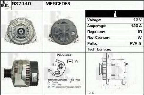 EDR 937340 - Генератор autocars.com.ua