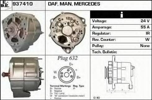 EDR 937410 - Генератор autocars.com.ua