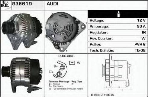 EDR 938610 - Генератор avtokuzovplus.com.ua