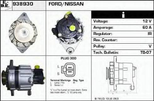 EDR 938930 - Генератор autocars.com.ua