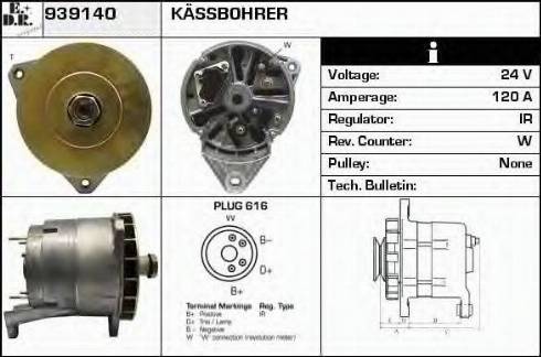 EDR 939140 - Генератор autocars.com.ua