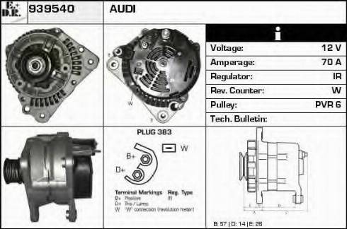 EDR 939540 - Генератор avtokuzovplus.com.ua