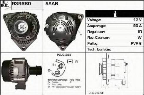 EDR 939660 - Генератор avtokuzovplus.com.ua