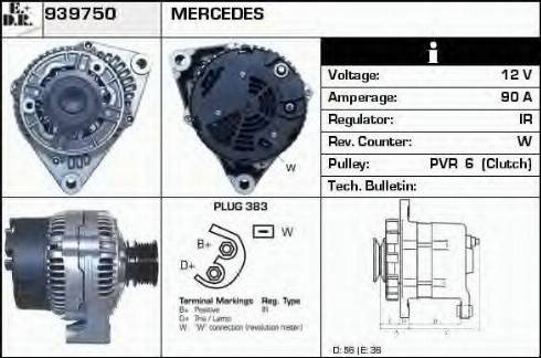 EDR 939750 - Генератор autocars.com.ua