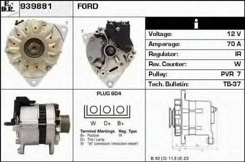 EDR 939881 - Генератор autocars.com.ua