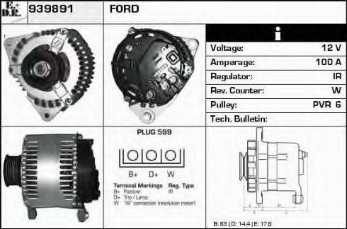 EDR 939891 - Генератор autocars.com.ua