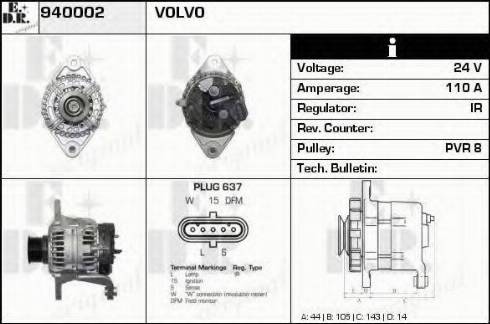 EDR 940002 - Генератор autocars.com.ua