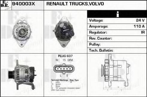 EDR 940003X - Генератор avtokuzovplus.com.ua