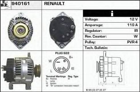 EDR 940161 - Генератор autocars.com.ua