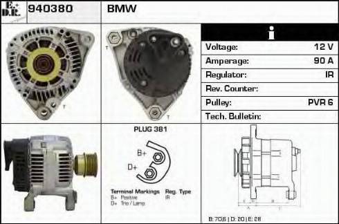 EDR 940380 - Генератор avtokuzovplus.com.ua