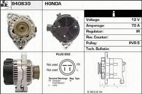 EDR 940830 - Генератор autocars.com.ua