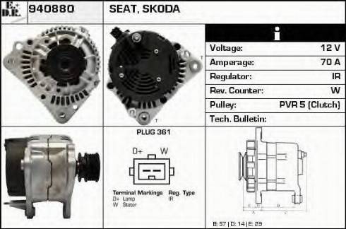 EDR 940880 - Генератор autocars.com.ua