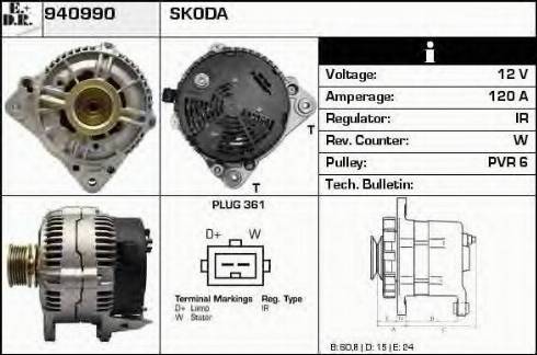 EDR 940990 - Генератор autocars.com.ua