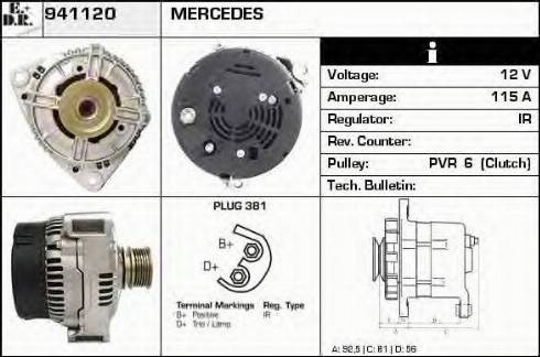 EDR 941120 - Генератор autocars.com.ua