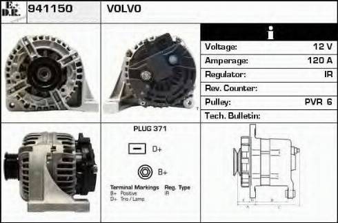 EDR 941150 - Генератор avtokuzovplus.com.ua