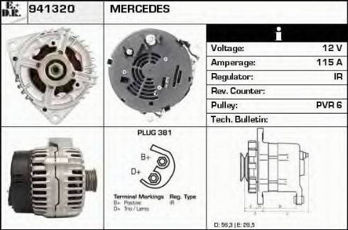 EDR 941320 - Генератор avtokuzovplus.com.ua