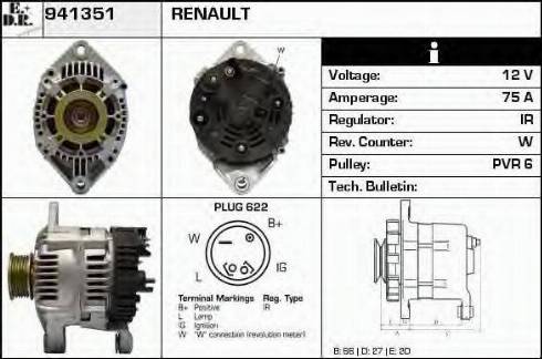 EDR 941351 - Генератор autocars.com.ua