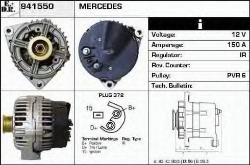 EDR 941550 - Генератор avtokuzovplus.com.ua