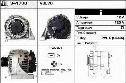 EDR 941730 - Генератор avtokuzovplus.com.ua