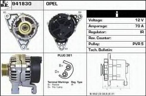 EDR 941830 - Генератор autocars.com.ua