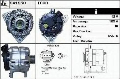 EDR 941950 - Генератор autocars.com.ua