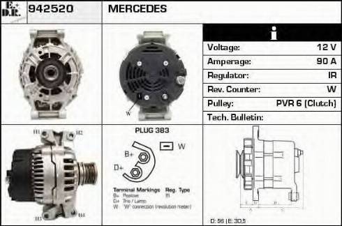 EDR 942520 - Генератор autocars.com.ua